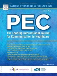 Patient education and counseling