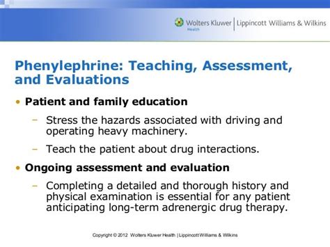 Minimizing Phenylephrine Adverse Effects