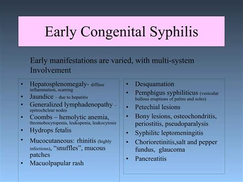 Physical examination for syphilis