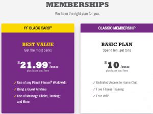 Planet Fitness Pricing