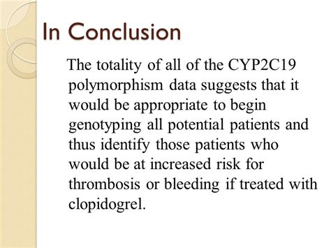 Plavix Conclusion
