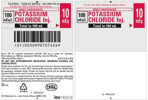 Potassium Chloride Precautions
