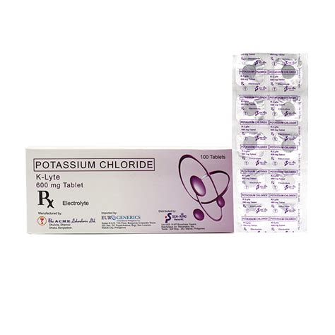 Potassium Chloride Tablet Dosage