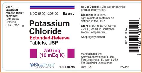 Potassium Chloride Tablet Uses
