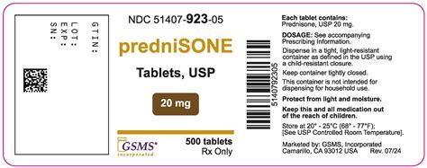 Prednisone 20mg Tablet Dosage