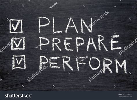 preparation and planning