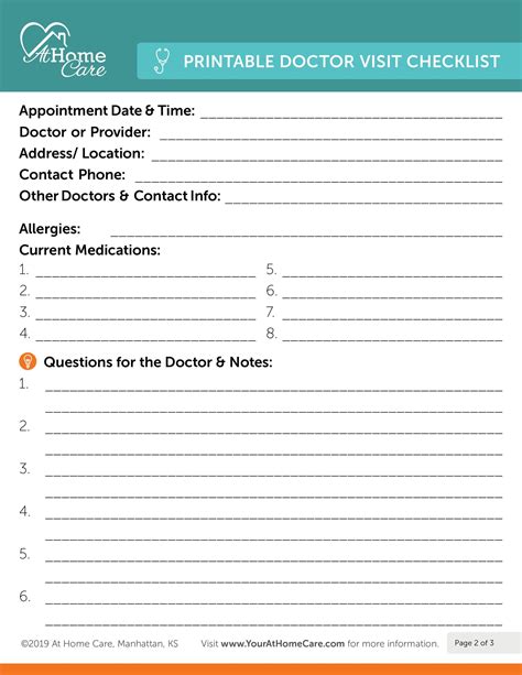 preparing for doctor's appointment