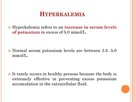 Preventing Potassium Overload