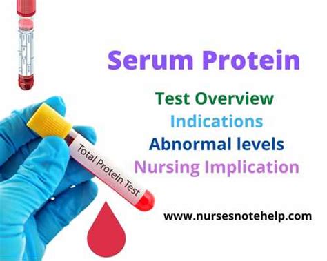 Prevention and Management of Abnormal Serum Protein Levels