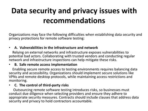 Privacy and Security Considerations
