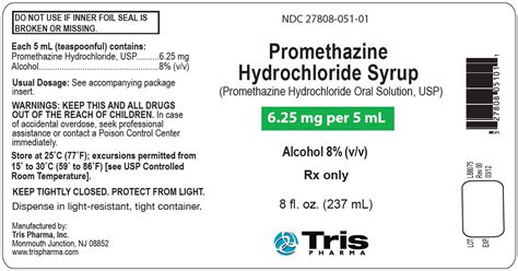 Promethazine Dosage
