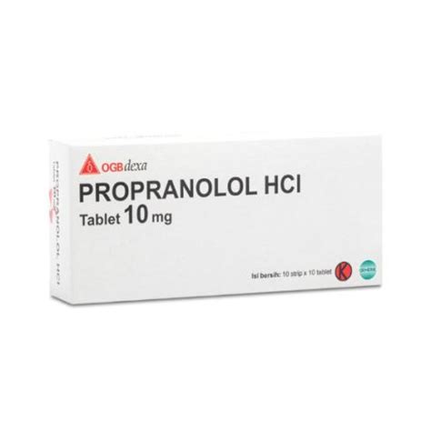 propranolol 10mg interactions