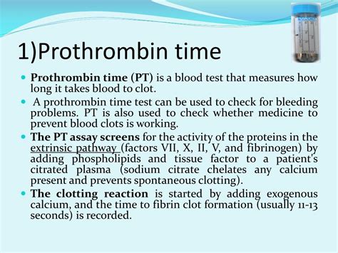 Benefits of Prothrombin Time