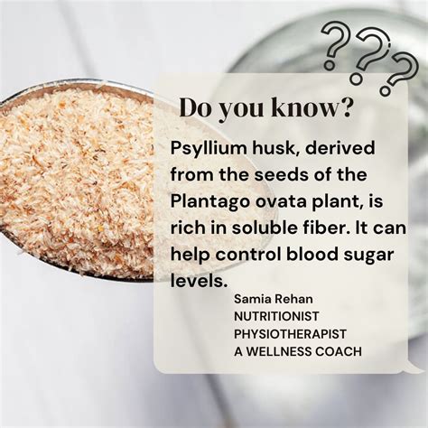 psyllium blood sugar