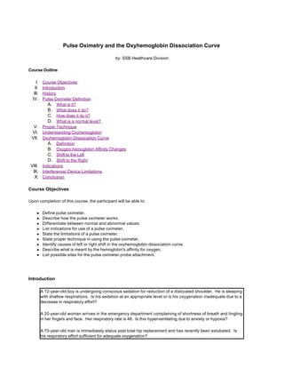 pulse ox conclusion