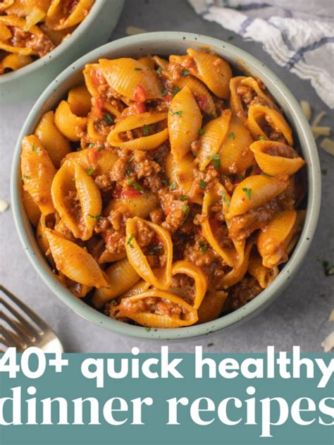 Quick Healthy Dinners