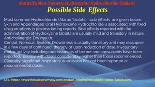 Rare hydroxyzine HCl side effects