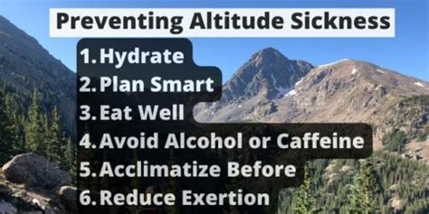 Methods to Reduce Altitude Sickness