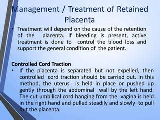 Retained Placenta Treatment
