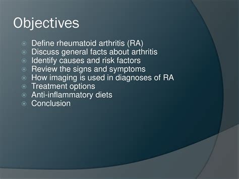 Rheumatoid Factor Conclusion