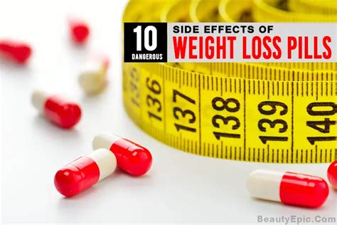 risks and side effects of weight loss pills