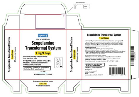 Scopolamine Patch Future Directions