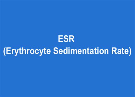 sedimentation rate future