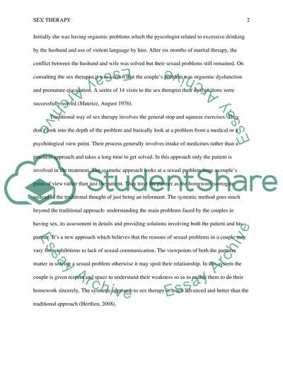 sex therapy conclusion