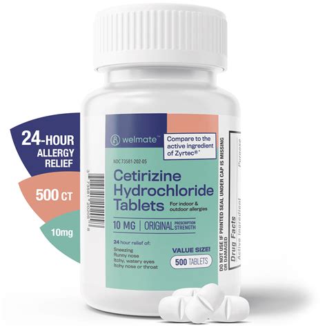 side effects of cetirizine hydrochloride 10mg tablets