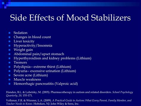 side effects of mood stabilizers