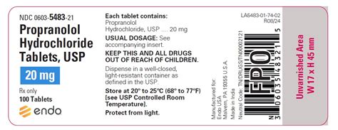 Side Effects of Propranolol 40mg Tablets