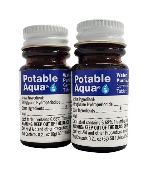 side effects of water purification tablets