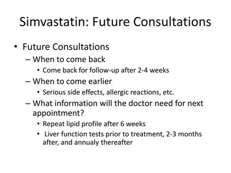 Simvastatin Future Directions