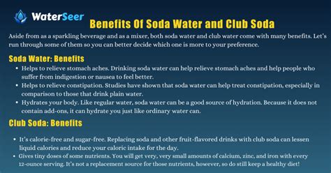 soda water benefits