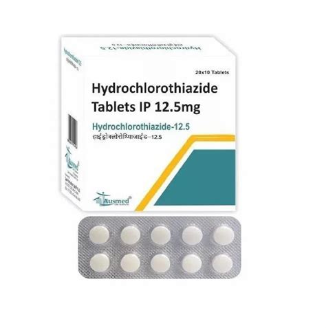 Special considerations hydrochlorothiazide 12.5 mg