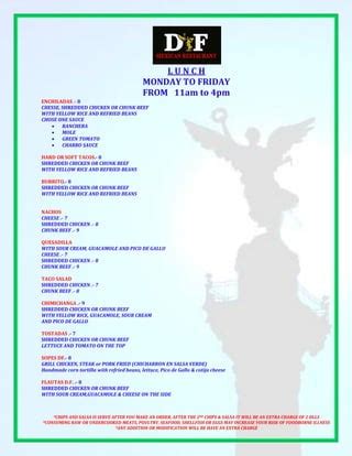 Special Promotions