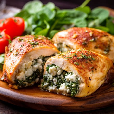 spinach and feta stuffed chicken breast