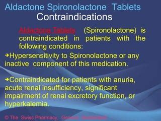 spironolactone contraindications
