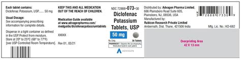 Steps for Taking Diclofenac Potassium 50mg Tablets