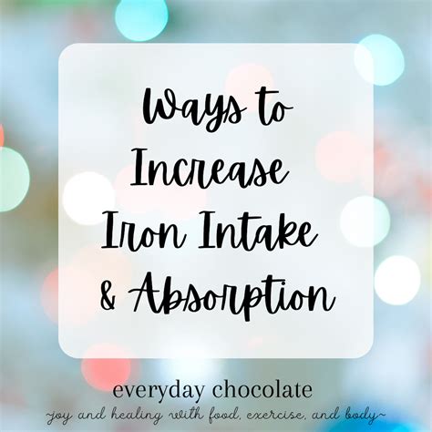 steps to increase iron intake