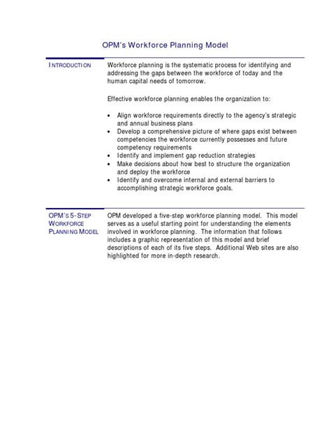 strategic workforce planning