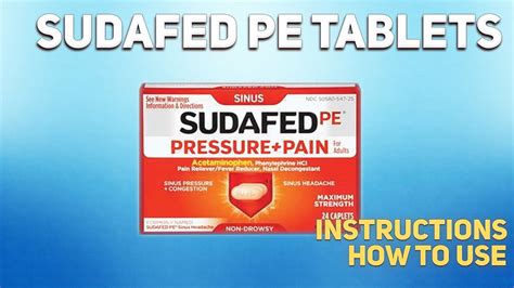 Working mechanisms of Sudafed