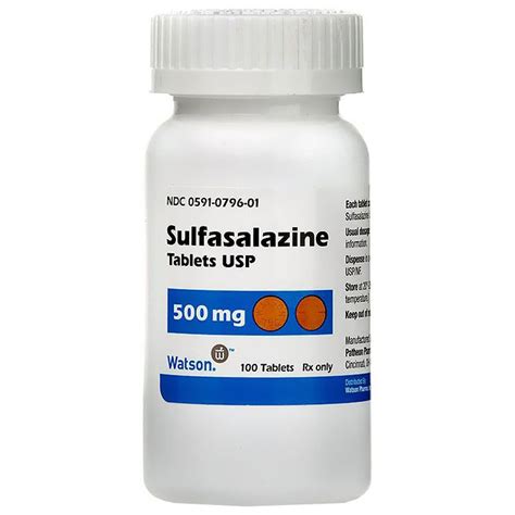 sulfasalazine 500mg tablet