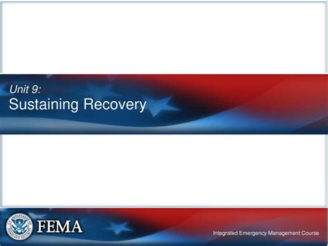 Sustaining Recovery
