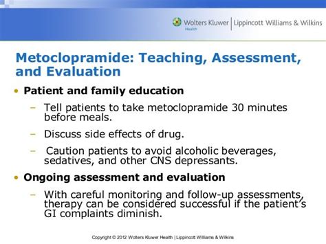 Steps for Taking Metoclopramide