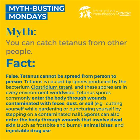 Addressing Tetanus Myths