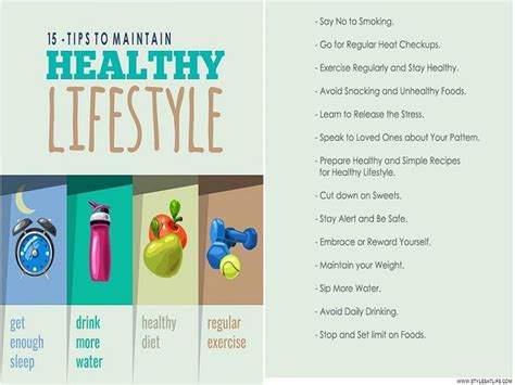 tips for maintaining a healthy lifestyle