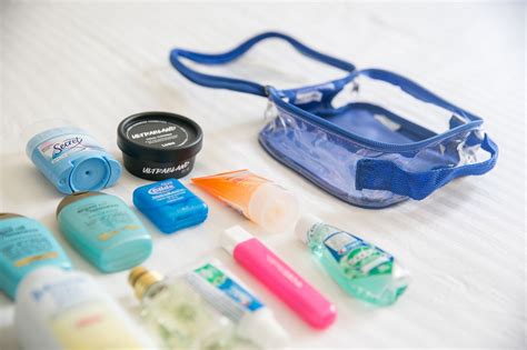 toiletry essentials