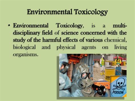Toxicology and the Environment