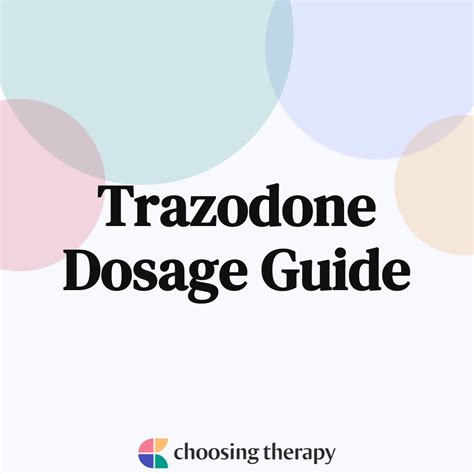 Trazodone Dosage and Administration